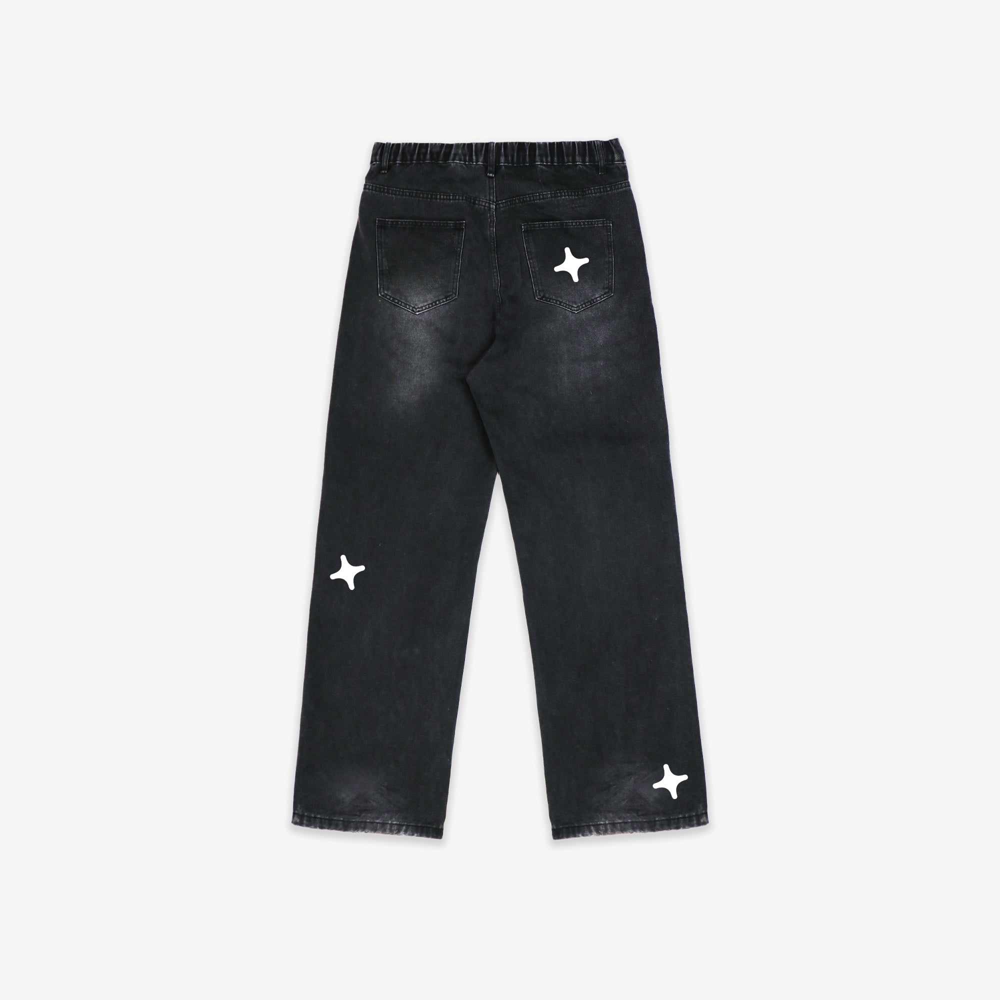 "STAR" Washed Jeans