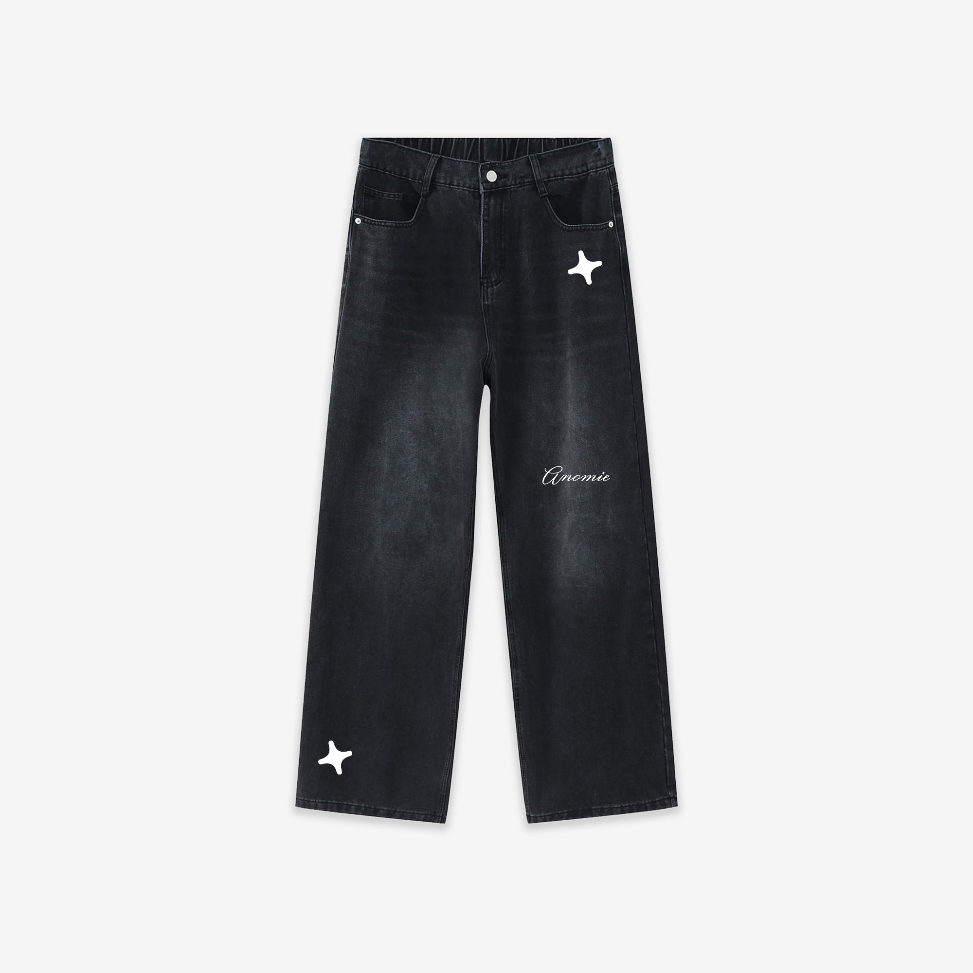 "STAR" Washed Jeans